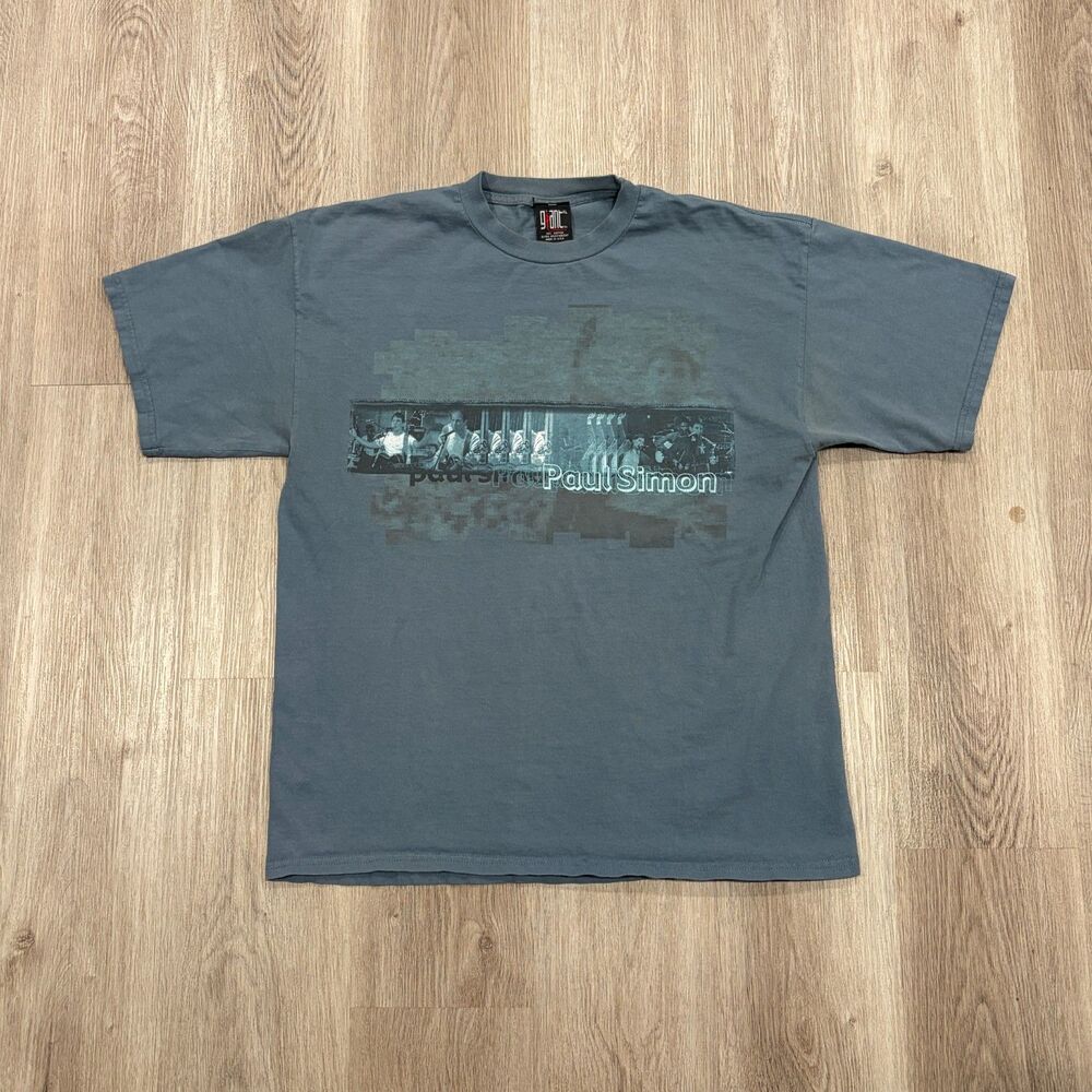 Vintage 90s Paul Simon '1999 America Tour' T-Shirt Heavyweight Giant Tee Size XL